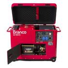 Gerador de Energia Diesel 7Kva BD-7000ES Monofásico Bivolt Branco Motores