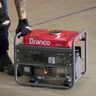 Gerador de Energia à Gasolina 1,1Kva Motor 2,80HP 4 Tempos 5L B4T-1300 127V (110V) Branco