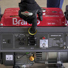 Gerador de Energia à Gasolina 1,1Kva Motor 2,80HP 4 Tempos 5L B4T-1300 127V (110V) Branco