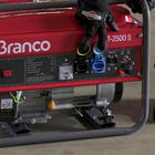 Gerador de Energia à Gasolina 2Kva Motor 6,50HP 4 Tempos 15L B4T-2500S Bivolt Branco