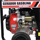 Gerador de Energia à Gasolina 6,5Kva Motor 15HP 4 Tempos 25L MGG-8000CLE Bivolt Motomil