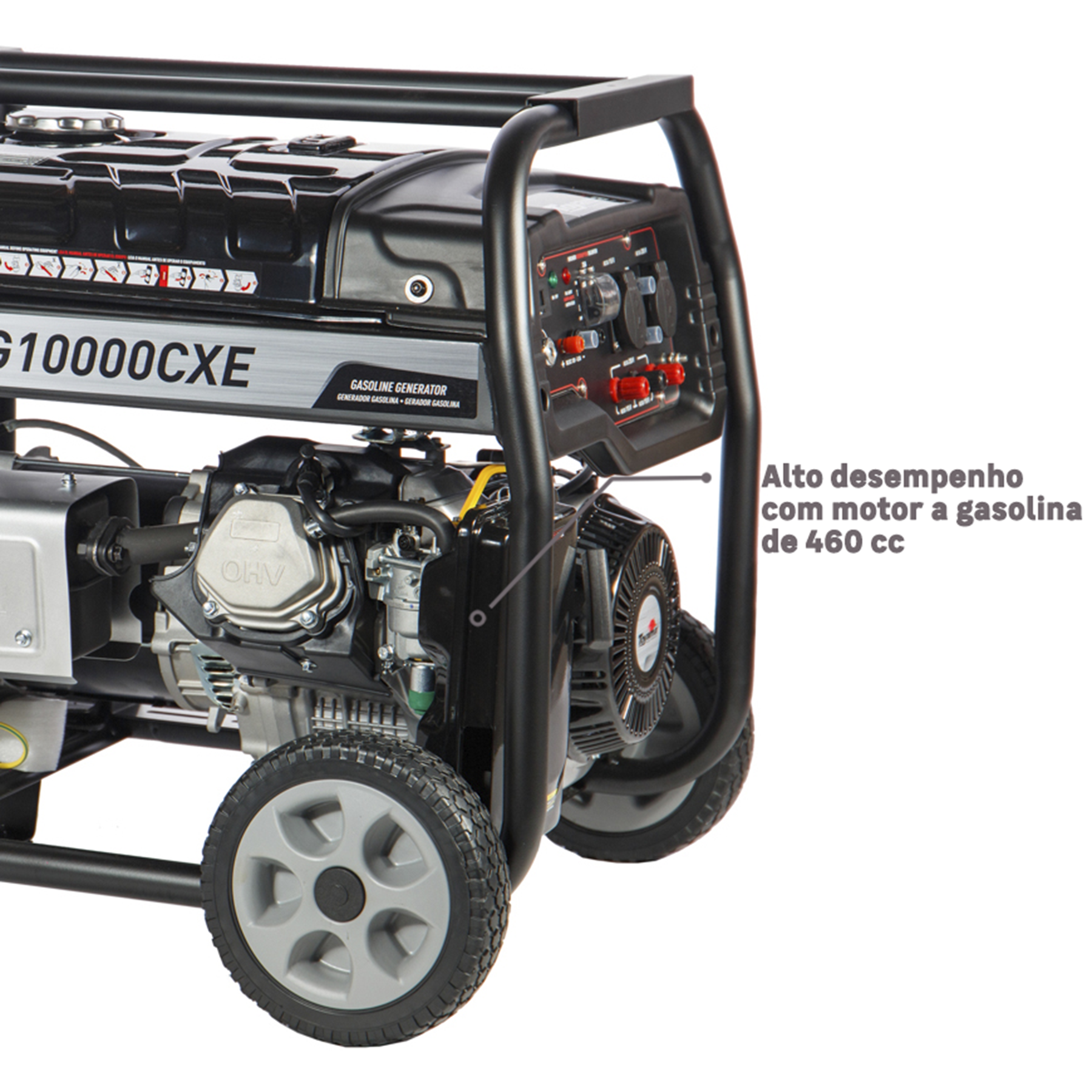 Gerador de Energia a Gasolina Aberto 9 Kva Bivolt com AVR