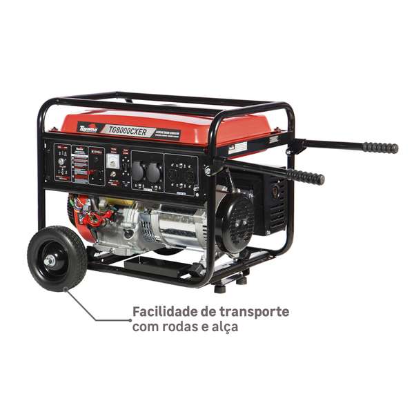 コバテンダー Gerador de Energia a Gasolina Aberto 7,2 Kva Bivolt com AVR