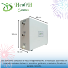 Gerador De Vapor Inox Elétrico Digital 9kw Trifasico  220v He