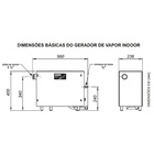 Gerador De Vapor Steam Inox 6 Kw Para Sauna Úmida De Até 6 M³