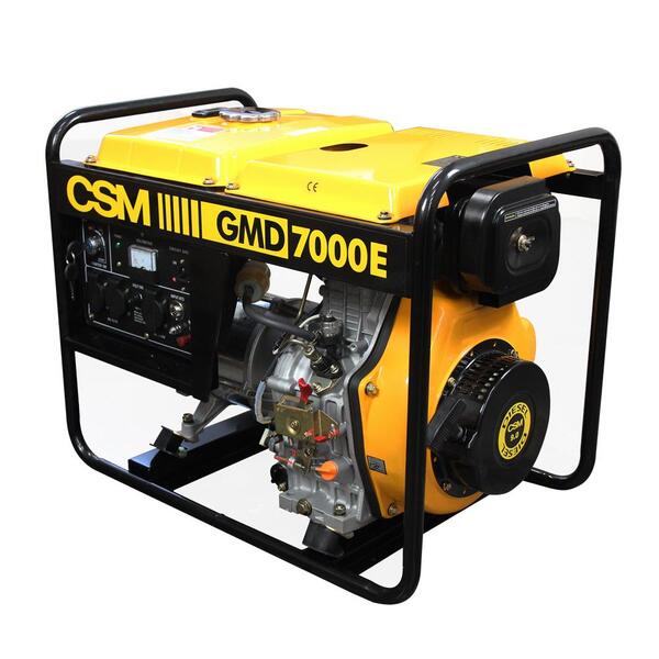 Gerador Energia CSM GMD 7000E 5,5 KVA 9HP Diesel Partida Elét