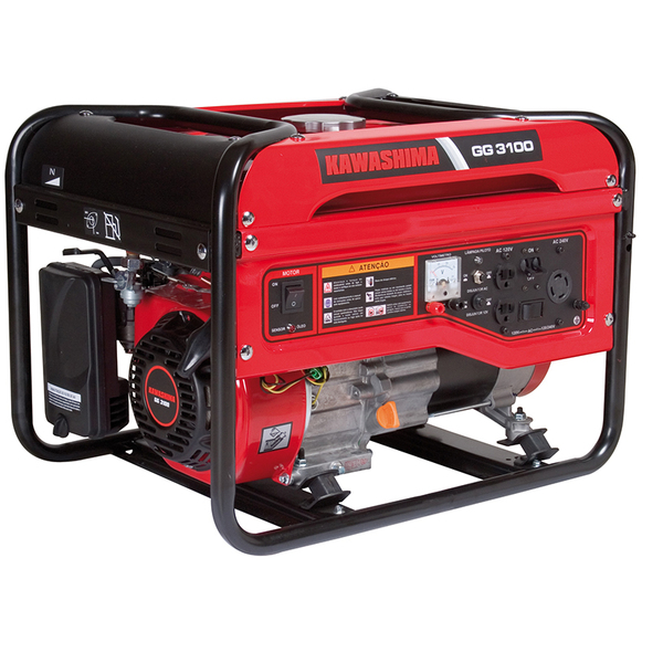 Gerador Energia Gasolina Monofásico 3100w Gg3100 Kawashima