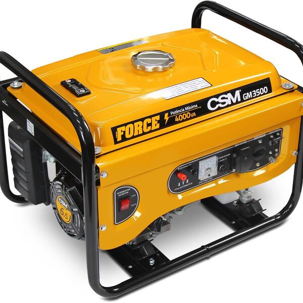 Gerador Portátil de Energia 3,5 KVA à Gasolina GM 3500 6,5HP