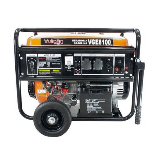 Gerador Vulcan Vge8100 Gasolina 8.1kva Biv C/partida