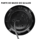 Giroled Vermelho 10w 110/220v 54 Leds Fixação Parafuso