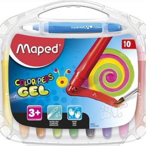 Giz Em Gel Macio Aquarelavel Color Peps 10 Cores Maped ...