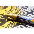 Giz Liquido 5Mmponta Dupla  8G Dourado-