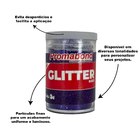 Glitter Escolar Brilhante Cores Vibrantes Roxo