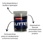 Glitter Preto 3,5g Poliéster