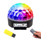 Globo Colorido Strobo Rgb Iluminação Jogo De Luz Dj Bluetooh