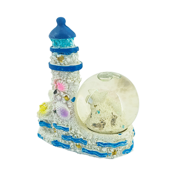 Globo De Neve Farol Submarino Estrelas Do Mar 9cm