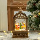 Globo De Neve Natal Natalino Lamparina Musical Luminaria Papa