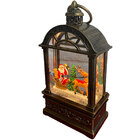 Globo De Neve Natal Natalino Lamparina Musical Luminaria Papa