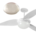 Globo De Vidro Leitoso Para Ventilador De Teto Aliseu Pl