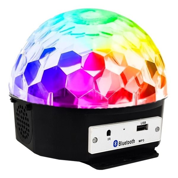 Globo Festas Usb Sd Mp3 Luz Bola Maluca Bluetooth Rgbw