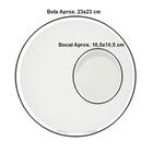 Globo Lustre Bolinha Grande Em Vidro Leitoso Orby 23x23 Cm