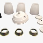 Globo Lustre Com Bocal Ventilador De Teto Rubi Loren Sid Bran