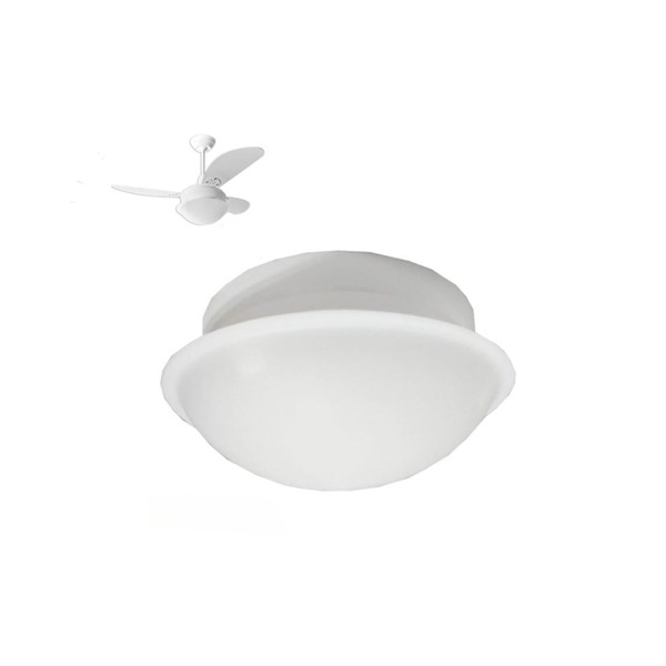 Globo Lustre P/ Ventilador De Teto Primor / Perola Loren Sid