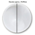 Globo Lustre Plástico P/ Ventilador De Teto Aliseu