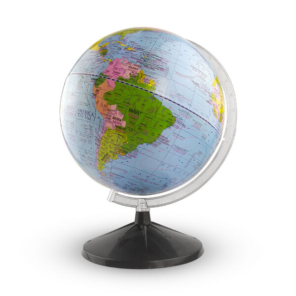 Globo Terrestre Bilíngue Profissional Studio 30cm Com Divisão