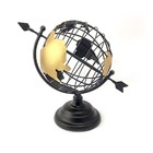 Globo Terrestre Decorativo Enfeite De Mesa Metal 29x18cm Pret