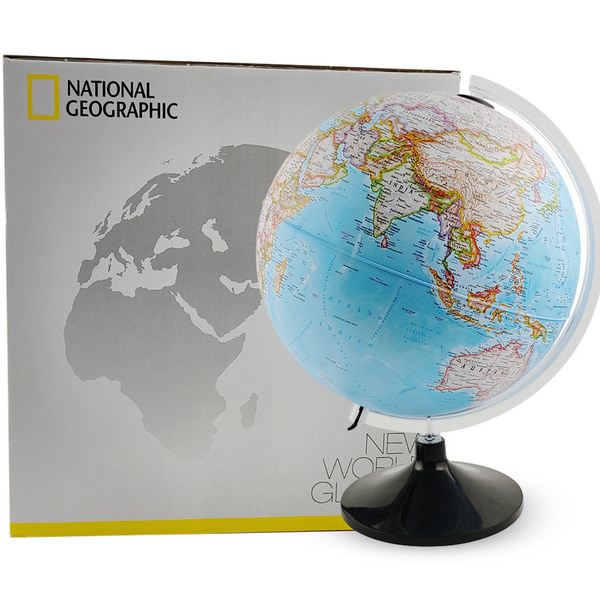Globo Terrestre Decorativo Iluminado Carbon Classic 30cm Nati