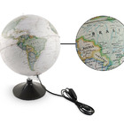 Globo Terrestre Decorativo Iluminado Carbon Executive 30cm Na