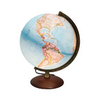 Globo Terrestre Decorativo Iluminado Gold Classic 30cm Nation