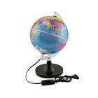 Globo Terrestre Giratório Com Lâmpada Led Rgb Mapa Mundi Port