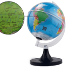 Globo Terrestre Giratório Com Lâmpada Led Rgb Mapa Mundi Port