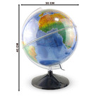 Globo Terrestre Mondo Físico Profissional Studio 30cm Com Div