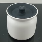 Glow Pote De Mantimentos 10x11x11cm 450ml Cerâmica Branco