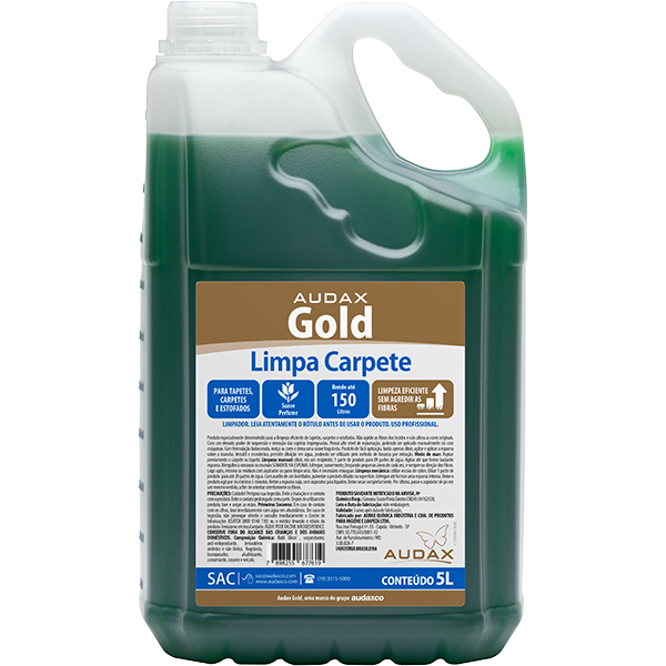 Gold Limpa Carpete - 5 Litros - Audax