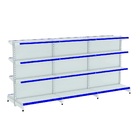 Gondola Centro 1,42m Amapá Flex Kit 3 Metros Branco Porta Eti