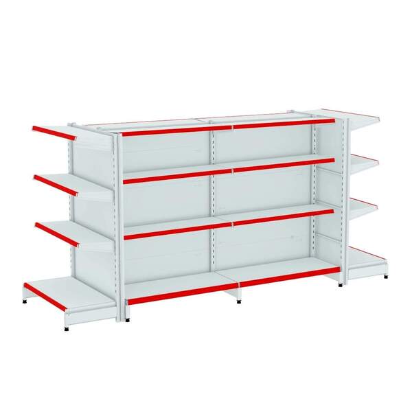 Gondola Centro 137 Amapa Fit Kit 2 Metros 2 Ponta Branco Pe V