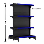 Gondola Centro 137 Fit Ate 2 Metros 1 Ponta Preto 20b Pe Azul