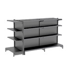 Gondola Centro 137 Fit Ate 2 Metros 1 Ponta Preto 20b Pe Cinza