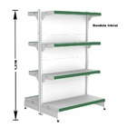 Gondola Centro 137 Fit Ate 2 Metros 2 Ponta Branco 24b Pe Ver