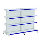 Gondola Centro 137 Fit Ate 2 Metros Branco 16 Bandeja Pe Azul