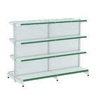 Gondola Centro 137 Fit Ate 2 Metros Branco 16 Bandeja Pe Verde