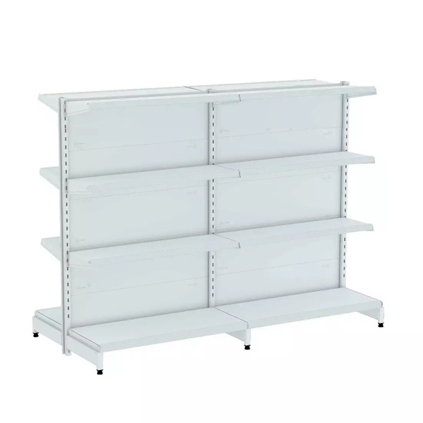 Gondola Centro 137 Fit Ate 2 Metros Branco 16 Bandeja Sp Etiq