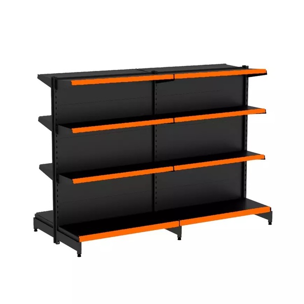 Gondola Centro 137 Fit Ate 2 Metros Preto 16 Bandeja Pe Laran