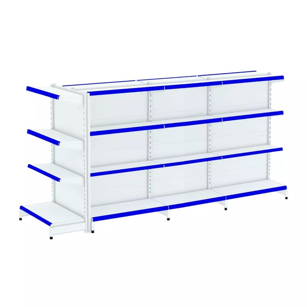 Gondola Centro 137 Fit Ate 3 Metros 1 Ponta Branco 28b Pe Azul