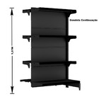 Gondola Centro 137 Fit Ate 3 Metros 1 Ponta Preto 28b Pe Preto