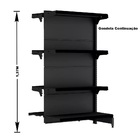 Gondola Centro 137 Fit Ate 3 Metros 1 Ponta Preto 28b Pe Preto